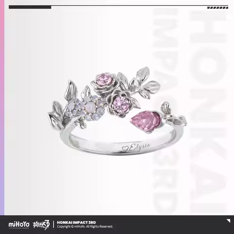 Elysia Ring Game Honkai Impact 3 MiHoYo Official Herrscher of Human: Ego Oath Rings Adjustable Jewel