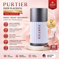 Premium Deer Placenta Nutritional Supplement Purtier Placenta 7th Edition, 60 Capsules, Supports Ski