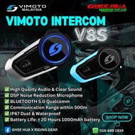 Vimoto Intercom V8S - Efficient Bluetooth Motorcycle Intercom with Enhanced Communication