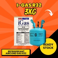 R32 Gas Air Conditioning gas 3KG Aircond Air Conditioning Ready Stock