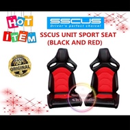 SSCUS uniq sport seat (red / black) 1set