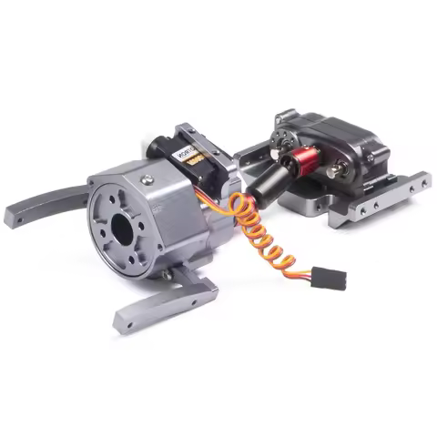 12.3 Inch 313mm Wheelbase Metal Chassis Frame with Prefixal Shiftable Gearbox for 1/10 RC Crawler Ca