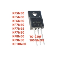 10Pcs TO220F KF5N50 KF5N60 KF6N60 KF7N60 KF7N65 KF7N80 KF8N60 KF9N50 KF10N60 TO-220F In stock chip i