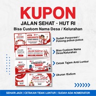 CUSTOM LOTTERY COUPONS CONTENTS 100 | Indonesian Independence Day Coupon for August 17th | CUSTOM NU