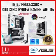 ASUS ROG STRIX B760-A GAMING WIFI D4 B760 LGA1700 Motherboard + Intel 12/13TH GEN CORE I3 / I5 / I7 