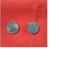 Uang Koin kuno Indonesia RP10  tahun 1971 lustre