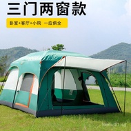 Outdoor Camping Tent Tourist Two Rooms and One Living Room Large Tent Outdoor Camping8-10Folding Ten