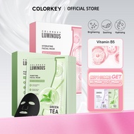 [Oil Control&Brightening]COLORKEY LUMINOUS Hydrating B5 Facial Sheet Mask(10ea) & Green Tea Mask(10e