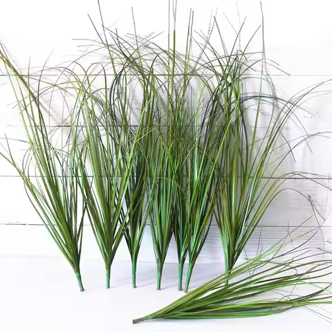 Artificial Plant Fake Greenery Artificials Onion Grass Faux Pampas Tropical Plants Simulation Weed W