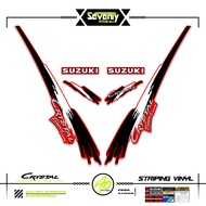 STRIPING SUZUKI CRYSTAL TUNE MOTIF X14 STICKER CRYSTAL TUNE CUSTOM STICKER ORIGINAL CRYSTAL MOTORCYC