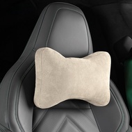 รองพื้นที่วางศีรษะ BMW iX Z4 iX1 พร้อมเข็มขัดซ่อน หมอนรองกระดูกสันหลังหนังกำมะหยี่แบบพับได้ รองรับทุ