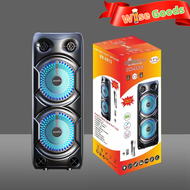 [HOT] Wireless Karaoke Bluetooth Speaker with FREE Mic BK-8813 8.5X2 inches 3000W Portable Speaker