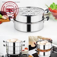 Stainless Steel 3-layer Thicked Steamer Multi-function Cooking Pot Household 26/28/30cm Soup O0L1