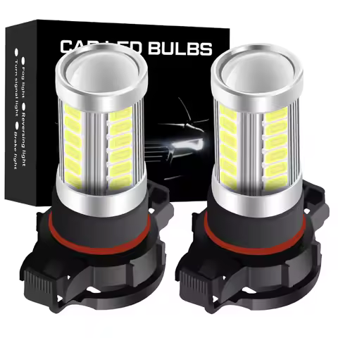 2PCS H16(EU)LED 5202 PS19W PSY24W LED Bulbs for AUDI A3 8P 2008+ LED DRL Daytime Running Lights Whit
