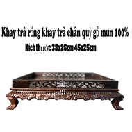 Huong Wood Foot Tea Tray-Sole with betel tree tea tray 100% ebony