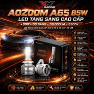 Genuine Aozoom A65 LED Headlight 65W Super Bright White Light Specialized for Cars and Motorcycles