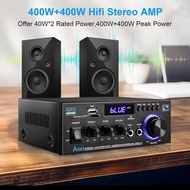 AK45 HiFi Digital Bluetooth Audio Amplifier MP3 Saluran 2.0 Kuasa Bunyi AMP stereo Kereta Automotif 