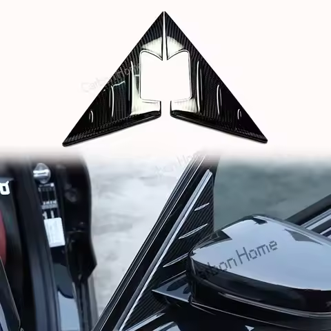 For BMW G87 M2 G80 G81 M3 G82 G83 M4 Dry Carbon Fiber Car A Pillar Triangle Panel Frame Cover Trim S