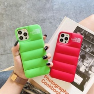 Urban Sophistication適用于蘋果iphone13熒光綠氣墊羽絨服手機殼