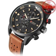 卡瑞恩時尚新款情侶手錶curren8250機芯男士大盤流行手錶