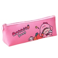 BB952 J2 - Dompet Pensil Pu Bunny Girl Tempat Kulit Kelinci Lucu