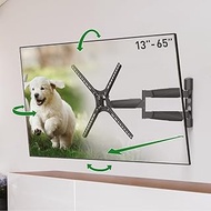 Barkan 53.5 cm Long TV Wall Mount, 13-65 Inch Swivel/Tilt/Full Motion Luxury TV Mount, Holds up to 3