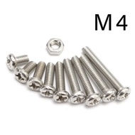 M4 SOCKET SCREW WOOD SCREW Hexagon Socket Screw Suit Bolt Cap Screw Nut Stainless Steel M4 tools