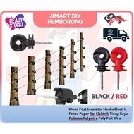 Ring Hook Wood Post Insulator Hooks Electric Fence Pagar Api Elektrik Tiang Kayu Poliwire Polywire Poly Poli Wire