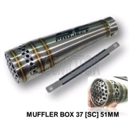 MUFFLER BOX REAR 51MM (SC PROJECT) UNIVERSAL
