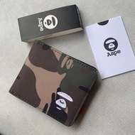 Bape Wallet Short Wallet Men's Card Holder Wallet Birthday Holiday
