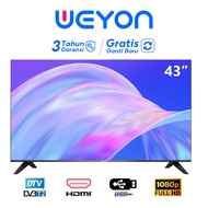 WEYON TV LED Digital 32 inch 40 inch 43 inch Smart TV LED Digital 40inch/43 inch TV LED Android 32/43 inch FHD Ready Digital Televisi Murah promo