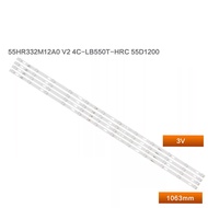 8pcs=4sets led backlight strip for  TH-55FS435Q light strips 55HR332M12A0 V2 4C-LB550T-HRC 55D1200 4