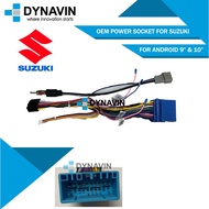 Dynavin Car Stereo Power Harness Socket Suzuki / Ertiga For Android Player 9"/10 WA-SUZUKI1