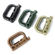 CNEDC Backpack Shackle Carabiner Hook ABS Plastic Snap D-Ring Clip Locking Camping Survival Hiking K