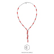 Maison de Jewels - Grand ID Necklace สร้อยคอ อินเทรนด์ สีนีอ็อน