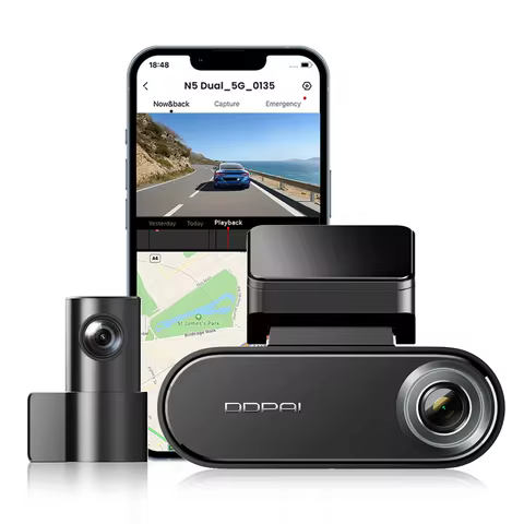 DDPAI Dash Cam N5 Dual Front and Rear 4K Ultra HD Resolution Dash Camera NightVIS ADAS GPS Auto reco
