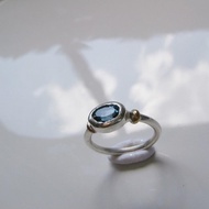 倫敦藍托帕石戒指