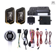 Car Anti-Theft Alarm Remote Starter System PKE Keyless Entry BT Remote Engine Starter Central Lock Kit 2-Way Vibration Alarm Support APP Control with 2 Remote Controller   Tolomall-1