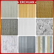 ERCHUAN 3D Foam Wood Grain Design Wallpaper 35x35cm 3D Self-Adhesive Wall Sticker Wallpaper Dinding