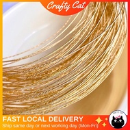 CRAFTYCAT 18K Gold Wire Suasa, Copper Wire Semi Hard Twisted Tarnish Resistance, DIY Bracelets Craft