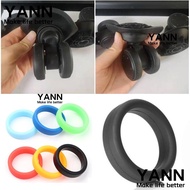 YANN1 2Pcs Luggage Wheel Ring, Thick Flat Flexible Rubber Ring, Durable Stretchable Silicone Elastic Wheel Hoops Luggage Wheel