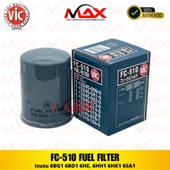 ☁ ● ◲ ® Θ FC-510 Vic Fuel Filter for Isuzu 6BG1 6BD1 6HE, 6HH1 6HK1 6SA1