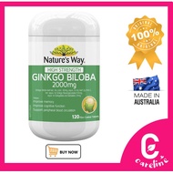 [AUS Direct Import] Nature's Way Ginkgo Biloba 2000mg 120 tablets <AUS Version>