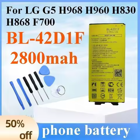 New BL-42D1F 2800mah Replacement Battery for LG G5 G5 H968 H960 H830 H868 F700 High-Quality Persiste