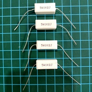 5w 1k ohm 1000 5W taiwan resistor price per piece ceramic resistor