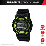 SUBMARINE Fashion Kids Digital Watch Alarm Women Watch EL Light Waterproof LED Digital Display Stude