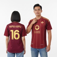 MERAH PLAYER ISSUE Jersey Asrm Home 2024 2025 Jersey Football Shirt Maroon Red Pi Custom Screen Prin