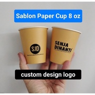 8 oz Paper Cup Screen Printing, 8 oz Paper Cup Color Printing