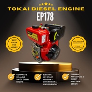 TOKAI EP178P DIESEL ENGINE (KEY) & (THREAD) 5.5HP BARE ENGINE ONLY