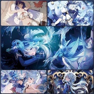 Gaming Mouse Pads Furina Focalors for Genshin Impact Gamers Extra Large Thickened Computer Keyboard 